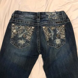 Miss Me Distressed Boot Cut Jeans